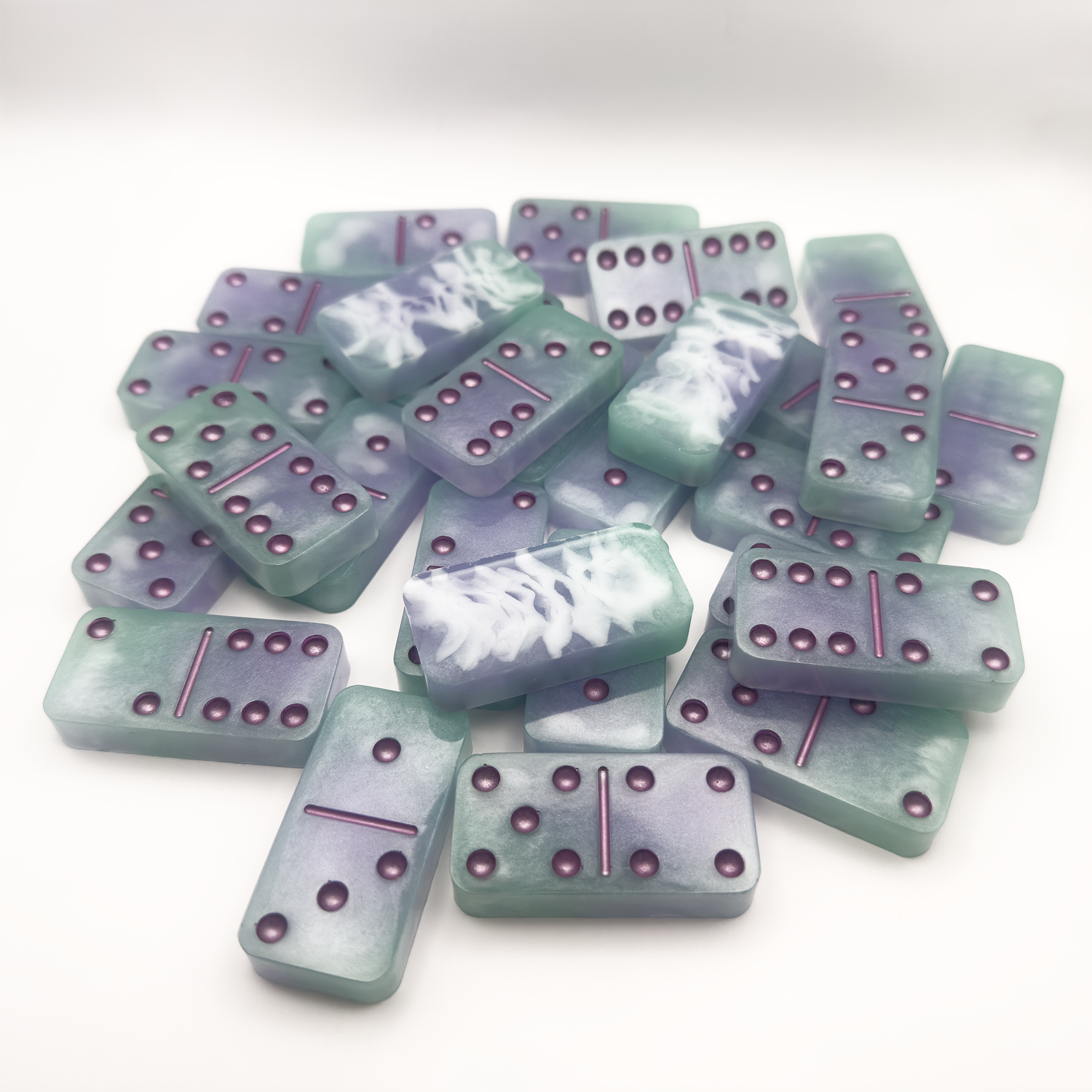 Chalcedony Clouds Domino Set with Millennium Vault | Ambient Cast Session Series