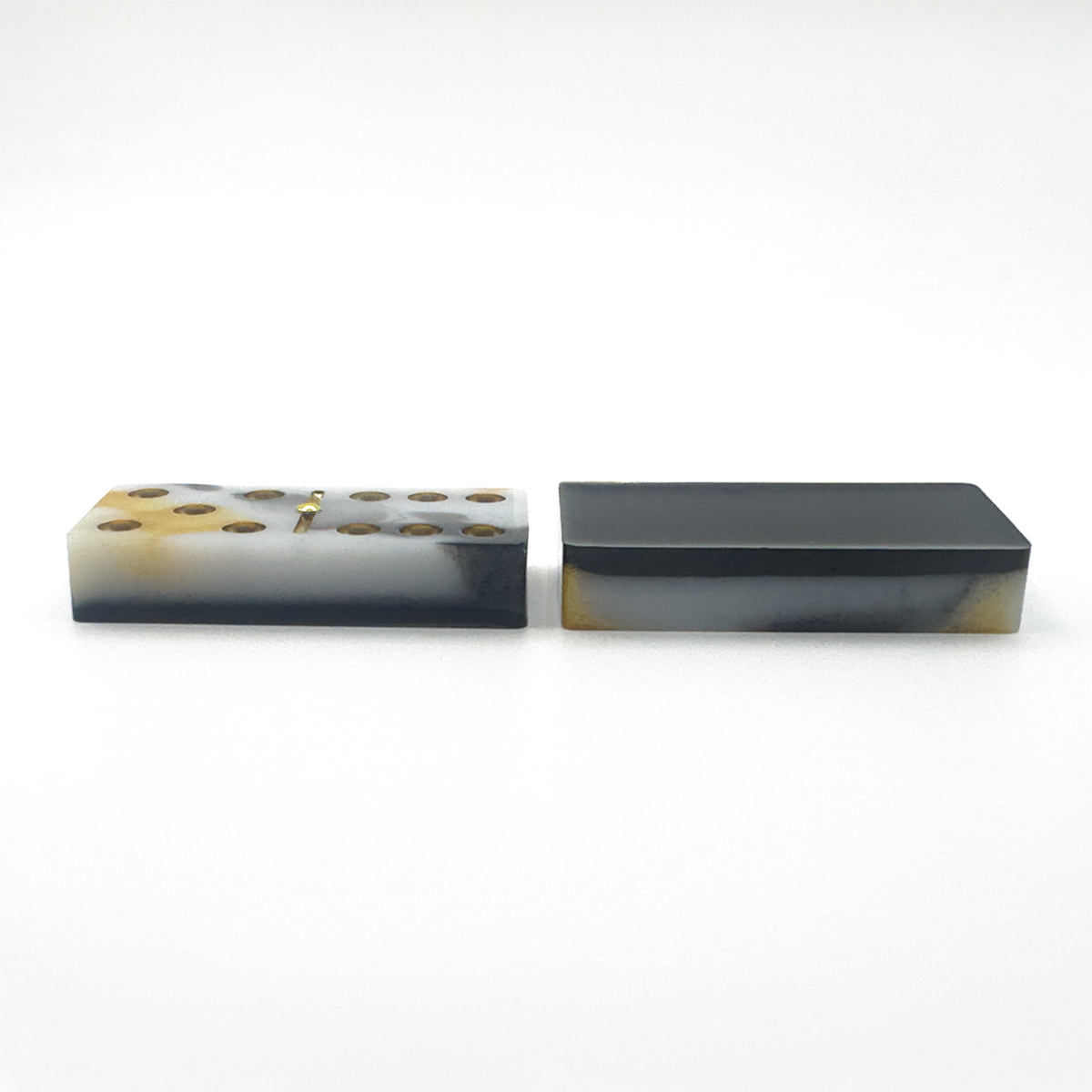 Carrara Gold Domino Set with Millennium Vault | Tournament Style