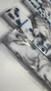 white marble resin domino set